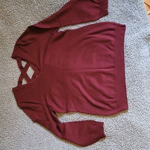 EUC Love Ellie Mia Back Detail Pullover sweater